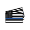 American flag black and white sticker blue line main by DFW Stickers