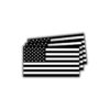 American flag black and white sticker main by DFW Stickers