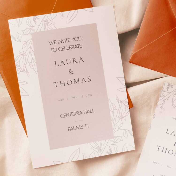 Custom Wedding Invites by DFW Stickers