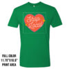 Full Color Custom Printed Shirts on Kelly Green by DFW Stickers