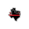 Texas back the red sihlouette thin line sticker by DFW Stickers